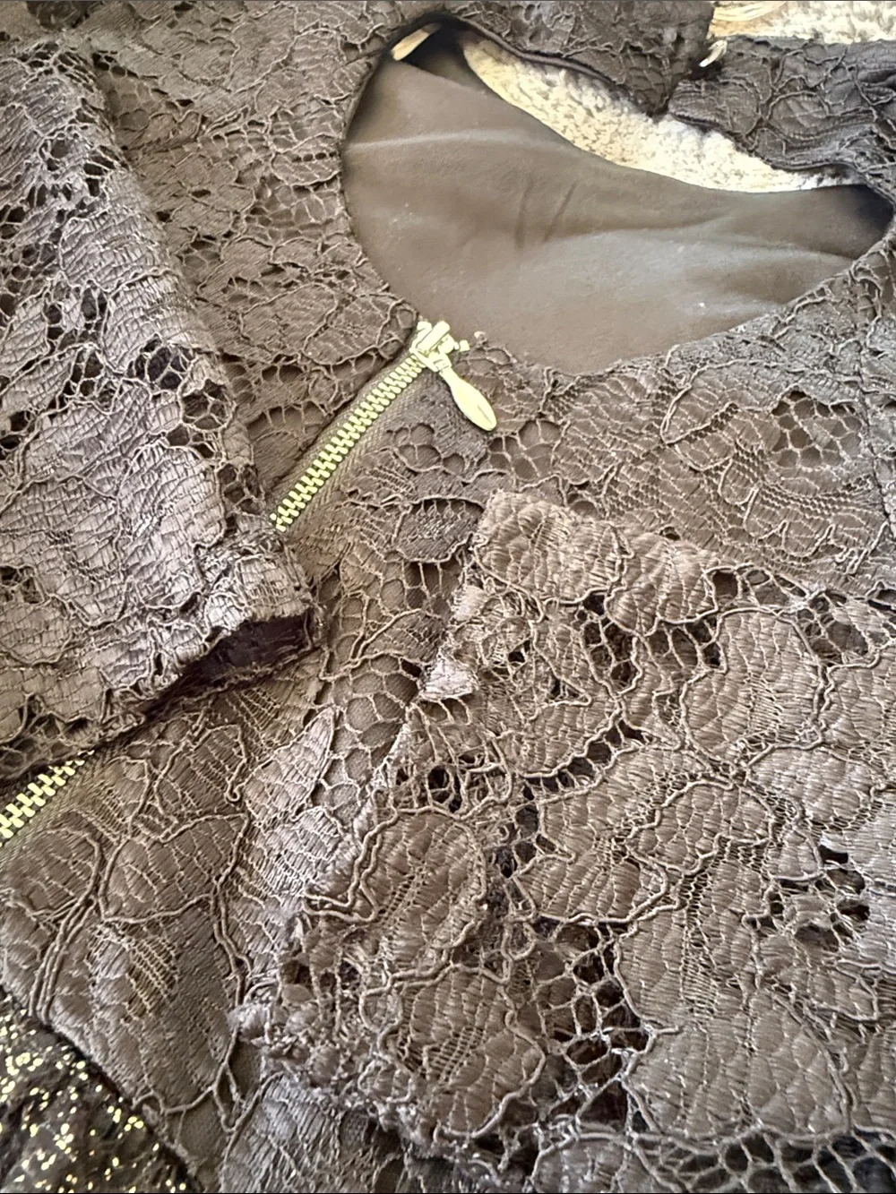 Blush By Angels Black Lace Top Metallic Gold Ombre Tulle Formal Dress like new